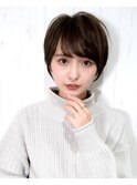 ひし形ショート　ミルクティーブラウン