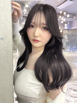 ユー(juu.) 【juu.】navy black×シースルーお顔まわり