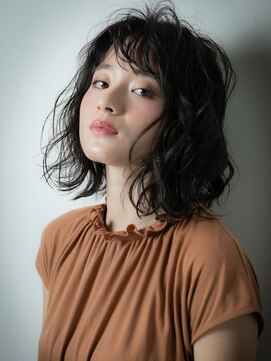 カバーヘア ブリス 志木南口駅前店(COVER HAIR bliss) 大人かわいいウェットヘア黒髪Ａラインボブz志木20代30代40代