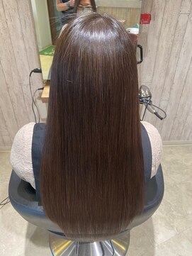 ヘアサロン フラット(hair salon flat) プロテスTR大人可愛いナチュラルブラウン大人可愛いツヤ髪