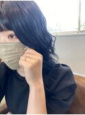 ミディアム × ブルーブラック