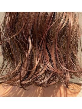 髪質改善と縮毛矯正の専門店 サンティエ(scintiller) ピンクベージュカラー