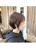 八戸ナチュラル丸みショートボブ20代30代40代