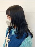 顔周りレイヤーロング