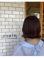 ノエル(noele) 切りっぱなしボブ×秋カラー