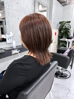 エンディアリング 東銀座(Endearing)&nbsp;黒髪/グレーベージュ/レイヤーロング/前髪パーマ/銀座/東銀座