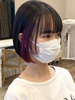 ミルティ(Myrtille) ミルティ☆インナーカラーラベンダーピンクのミニボブ
