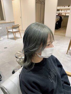 レンジヘアー(lange hair) ミントグリーン【鈴鹿/津//ストレート/縮毛矯正/ケアブリーチ】