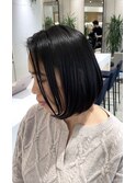 大人ショートボブ/白髪ぼかしハイライト/髪質改善30代40代50代