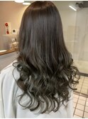 カーキアッシュ/ゆる巻き