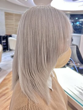 サロンドジョー(salon de joe) ケアブリーチダブルカラーインナーカラーハイトーン髪質改善