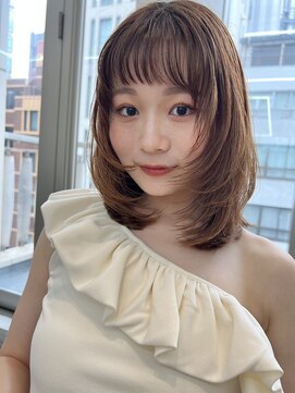 ジュエム(jouerm) くびれレイヤー小顔カット☆前髪イメチェンミディボブルフ