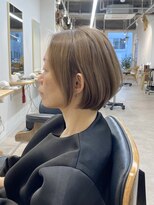 トト 船橋店(toto.)&nbsp;☆ショートボブルフ小顔ワンレン黒髪ネビージュ秋色[船橋/津田沼