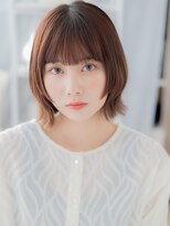 モッズヘア 上尾西口店(mod's hair) ぱっつん前髪ウルフミディアムくびレイヤーa上尾20代30代40代