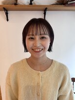 ☆切りっぱなしボブ/顔周りレイヤー/前髪/原宿神宮前