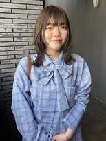 ロティー(loty)&nbsp;【hono】ミディアムレイヤーカット/オリーブベージュカラー