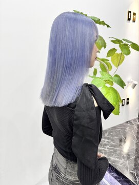 チュダック(ChuDuck) 韓国風《ペールブルー》ハイトーン/ケアブリーチ/ダブルカラー