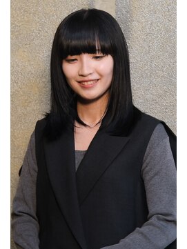 ジェスター 烏丸御池店(JESTER) 黒髪さらツヤロング　レイヤー　小顔　似合わせカット