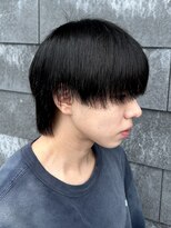 ヒュイル バイ ニアウ(Hwyl by Niau) メンズカットウルフカットナチュラルマッシュストレートネープ