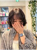 乾かすだけでキマる髪/ウェーブパーマナチュラルボブ
