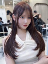 ユニ 表参道(uni)&nbsp;#48/韓国/韓国風/レイヤーカット/後れ毛/くびれヘア/前髪/表参道