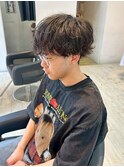 くせ毛風のナチュラルパーマ/ピンパーマ