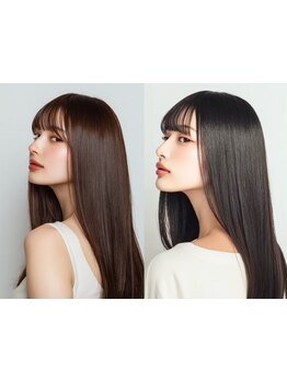 <オージュア>取り扱い!選べるトリートメントで本格的な髪質改善*[本厚木/髪質改善/ハイライト/白髪ぼかし]