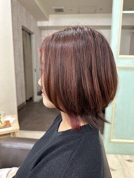 ヘアアンドネイル シーソー(Hair&Nail Seesaw) ワインレッドカラー