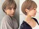 サンドパールス 仙台店(sand PALCE)の写真/前髪/顔周りレイヤーで創る小顔ショート！品の良い女性らしさあふれる"小顔ひし形シルエット"が話題[仙台]