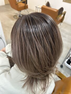 スミカ(sumica) ピンクグレー　バレイヤージュ