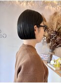 稲毛美容室／ミニボブ／髪質改善