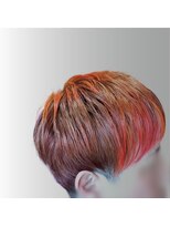 ヒサ(HISA)&nbsp;50代白髪ぼかし×オレンジカラー