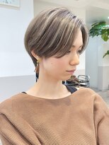 グラフ 鎌倉(GRAFF) 30代40代ショートハイライト/ハンサムショート/前髪なしショート