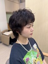 トワ バイ リンネ(Towa by Lin’ne) 無造作パーマ×ショートウルフ