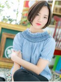 *EVE戸頭*キリっと透明感☆前下がりの黒髪大人ボブb