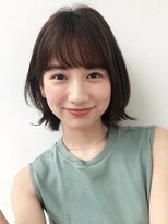 サロン(Salon)&nbsp;「切りっぱなし　耳かけ外ハネボブ」/Salon銀座　菅野恵
