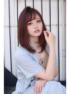 アンビエンテ(ambiente) ストレート内巻き　オイルカラー　大人かわいいヘア