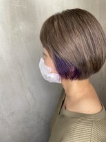 アンダーバーホワイトモデ 河内長野(_WHITE mode)&nbsp;☆ イヤリングバイオレットカラー