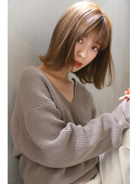 ブラン 梅田(Blanc) 【Blanc】Aラインボブ マロンベージュ782