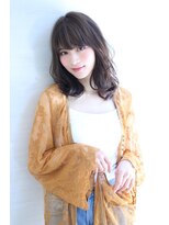 オーロ 緑地公園店(ORO)&nbsp;似合わせカットアッシュブラウンの大人かわいい小顔セミディ