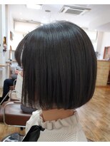 ヘアーアンドメイク ペリドット(hair&make Peridot)&nbsp;似合わせカット/顎ラインボブ/黒髪ボブ/30代/40代/50代/60代