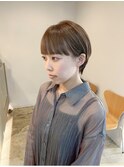 *マッシュショート/ショートヘア/ショートカット/ベージュカラー