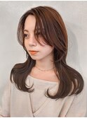 韓国風くびれヘア×ピンクベージュ【元町】