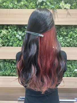 アース 錦糸町店(HAIR&MAKE EARTH) インナーカラー×コントラストピンク