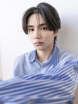 メゾンバイハバナ(maison by HAVANA)&nbsp;メンズセンターパートニュアンスパーマ韓国風マッシュウルフ