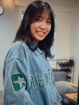 カラン(caran)&nbsp;黒髪ミディアム【@hair_mazda】