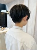 福山人気刈り上げベリーショートセンター分け前髪大人かっこいい