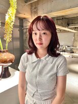 リール(rire)&nbsp;rireイメチェン前髪アンブレラカラーこなれミディウェーブパーマ