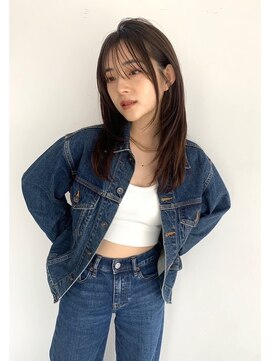 スクレ(s:;cre) レイヤーカット×地毛風ダークグレー