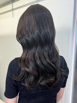 アイティーバイアルバム 下北沢店(IT by ALBUM) オリーブカラー透明感カラー秋色ウルフレイヤーロング_ba529241